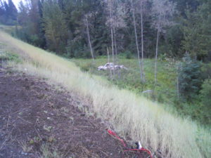 Rolled truck sits 40 feet below Highway 24, just west of Boultbee Road